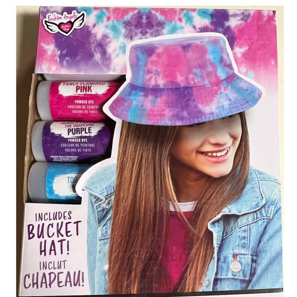 2 for $20 - NEW Fashion Angels Tie Dye Bucket Hat Kit Complete Set